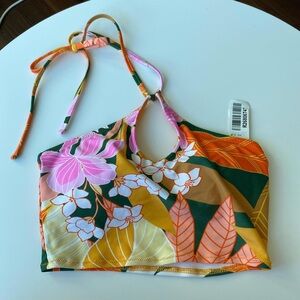 Floral Keyhole Halter Bikini